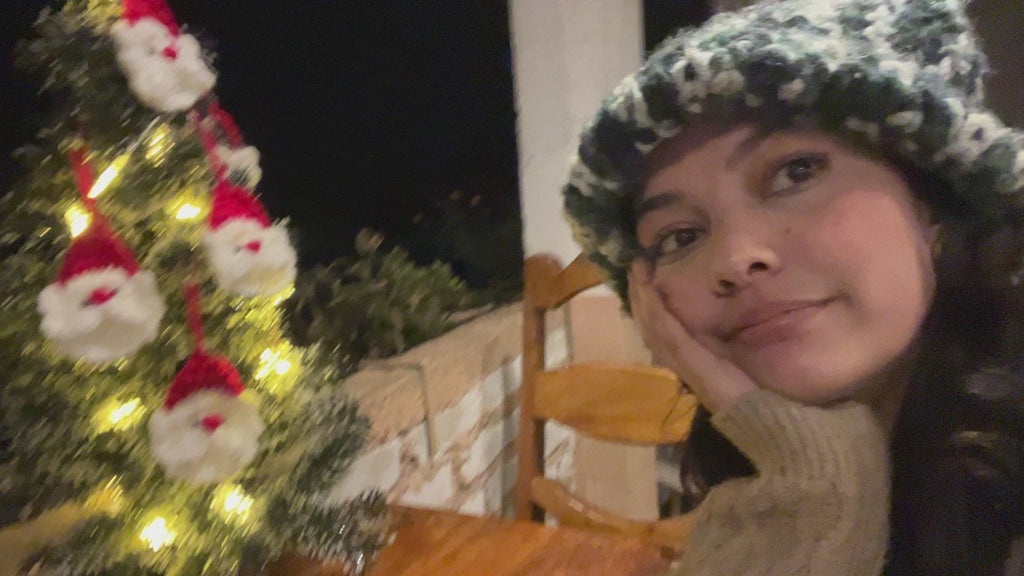 Cozy Crochet Santa Tree Ornaments